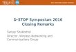 D-STOP Symposium 2016 Closing Remarks