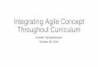 20161028 integrating agile concept throughout curriculum