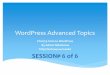 Introduction to WordPress Class 6