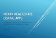 Indian real estate mobile apps comparison