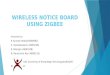 Wireless notice board using zigbee