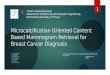 Microcalcification oriented content based mammogram retrieval for breast cancer diagnosis