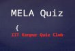 Fresher's MELA Quiz