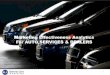 Marketing effectiveness analytics & ROI measurement for Auto Services Retailing