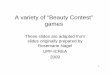 A variety of “Beauty Contest” games