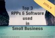 October 2015 Top 3 software Apps for small business