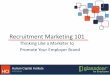 Recruitment Marketing 101 | Thinking Like a Marketer to Promote Your Employer Brand