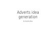 Adverts idea generation