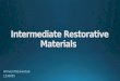 Intermediate restorative material (Dentistry)