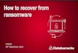 How to recover from ransomware