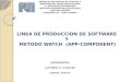 Lineas de produccion de software y Metodo watch (APP-COMPONENT)