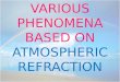Phenomena of atmospheric refraction