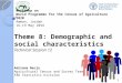 Theme 8 – Demographic and Social Characteristics : Technical Session 12