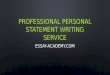 Professional personal statement writing service