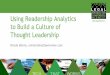 Using Readership Analytics to Build a Culture of Thought Leadership in Your Law Firm