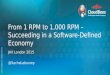 From 1 RPM to 1,000 RPM - succeeding in a software-defined economy - Sacha Labourey