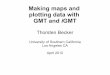 Making maps and plotting data with GMT and iGMT