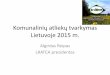 Komunalinių atliekų tvarkymas Lietuvoje 2015 m