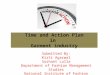 Time & action plan of garment industry by sushant lulla