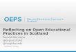 Reflecting on Open Educational Practices in Scotland