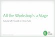 All the Workshop's a Stage: Kicking off Design Projects in Three Acts
