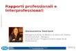 Alessandra Damiani - Rapporti professionali e Interprofessionali