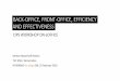 Backoffice, frontoffice, efficiency and effectiveness