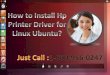 How to install hp printer driver for linux ubuntu