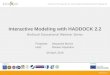 BioExcel Webinar Series #1: Integrative Modelling of Biomolecular Complexes with HADDOCK