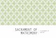 Sacrament of Matrimony - SFX PJ RCIA 2015