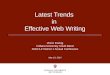 Latest Trends in Effective Web Writing