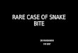 Rare complication of snake bite