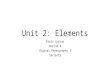 Unit 2: Elements