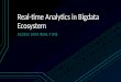 Real-time Analytics in Big data