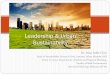 Leadership and Urban Sustainability, Irina Safitri Zen, UTM