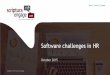 Software challenges in Human Resources