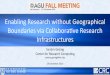 Enabling Research without Geographical Boundaries via Collaborative Research Infrastructures