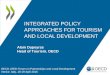 Alain Dupeyras - Integrated Policy Approaches for Tourism and Local Development