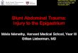 Blunt Abdominal Trauma: Injury to the Epigastrium