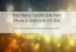 Transfer data from iphone android to htc