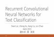 Recurrent Convolutional Neural Networks for Text Classification