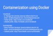 Containerization using docker