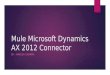 Mule Microsoft Dynamics AX 2012 Connector
