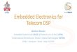 Embedded Electronics for Telecom DSP