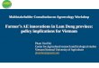 Farmer’s AE innovations in Lam Dong province: policy implications for Vietnam