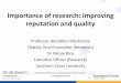 Professor Geraldine Mackenzie - Southern Cross University - Importance of research: Improving reputation and quality