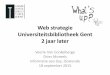 Webstrategie Universiteitsbibliotheek Gent