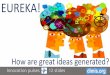 Eureka! How are great ideas generated?