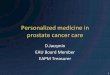 Personalized medicine in prostate cancer care