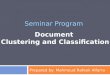 Document clustering and classification